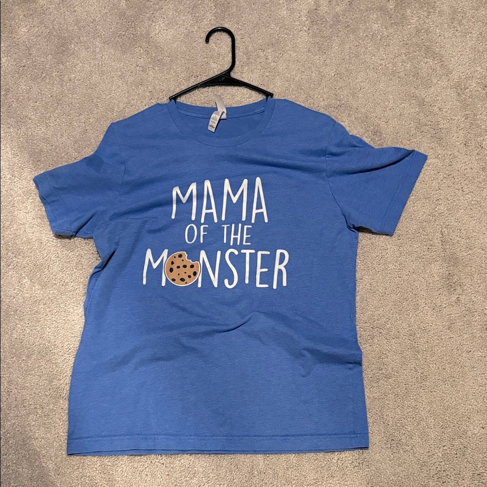 Blue 'Mama of the Monster' Kids Tee